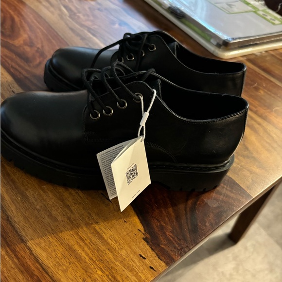 Geox Bleyze Woman black leather shoes NEW / souliers noirs GEOX Bleyze en cuir - Picture 5 of 5